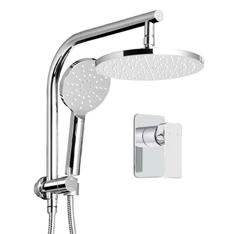 Cefito 9'' Rain Shower Head Set Handheld Round High Pressure Mixer Tap Chrome SHOWER-A1-RO-9-SI-MIXER