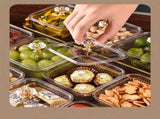 1-Piece 8-Compartment Snack Tray, BPA-Free Plastic Food-Grade Snack Organizer, Perfect for Nuts, V1106-GGSND001