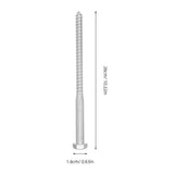 2-Pack Lag Screws Carbon Steel with Weather-Resistant Coating for Decking and Wood Construction V1369-AZ3-W-14287