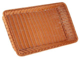 Household Desktop Rectangular Food Bread Fruits Storage Basket for Office RestaurantCoffee Color XL V1294-YM0901-3118200088714