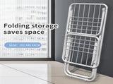 Upgrade Double Wing Floor Folding Drying Rack For Clothes Quilt Towel-White V1161-109759