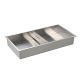 Shower Niche, 33.0 x 63.5 x 10.2 cm Recessed Wall Niche Double-layer, with Hollowed-out Divider, V952-BXGLYBKYS2C198038001V0