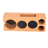 Wood Coffee Filter Tamper Holder Multifunction Wooden Coffee Tamper Mat for 2.3in Coffee Machine V1294-YM0523-3113220079511