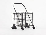 Emajin Shopping Trolley Cart Folding Aluminium Utility Cart Black ST-45KG-ALU-BK