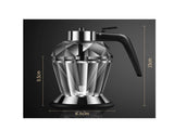 200ml Oil Honey Dispenser - Syrup Sauce Glass Pourer - Diamond Pot and Stand V238-SUPDZ-39950963802192