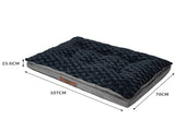 Dog Calming Bed Warm Soft Plush Comfy L Grey Large PT1058-L-GY