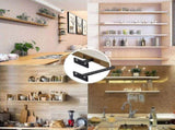 pcs Floating Shelf Bracket, Metal Shelf Bracket, Heavy Duty Hidden Shelf Bracket, V1237-ZY-203-5175
