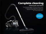 Devanti 2200W Bagless Vacuum Cleaner Black VAC-008-BK