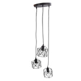 Antique Pendant Lampshade E27 3 Head Retro Unique Style Hanging Light Shade for Home Cafes 85240V V1294-YM0715-3119220094311