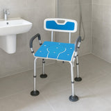 Orthonica Height-Adjustable Aluminium Commode Shower Chair with Armrests Backrest Armrests Soft SHC-MAS-ALU-17L