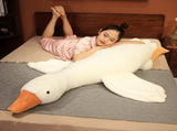 Giant White Goose Stuffed Animal Duck Plush Pillow 130cm V1237-ZY-203-0688