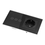 Multifunction Smart Wall Switch with Socket WiFi Switch Socket for Tuya 95/AC 10A V1294-YM0901-3114210035811
