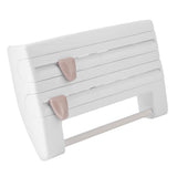 Kitchen Sauce Bottle Storage Rack Paper Towel Holder Mount Kitchen Tool Cling Film Cut White V1294-YM0901-JYA03048-01