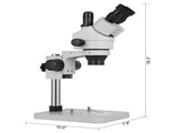 Vevor 3.5X-90X Trinocular Stereo Microscope w/Pillar Stand Biological Reliable Lab V952-SMXWJ3.5X-90XTS01V0