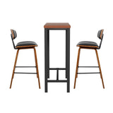 Artiss Bar Table and Stools Set Dining Desk Kitchen Chairs Cafe Pub BA-TAB-CHR-SET-WAL