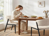 Artiss Dining Chairs Set of 2 Linen Fabric Soft Upholstered Chairs Beige DINC-KJ-7016-BGX2