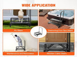RV, 2-Step RV Stairs, 199.58KGS Load Capacity, Thickened Carbon Steel, With Handrail, Non-Slip V952-FCBTGDKGDKHJ7940CV0