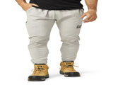 Caterpillar Track Pants Trackies Work Casual Gym Slim Fit w Hem Joggers - Grey - XS V563-1850026-GREY-XS