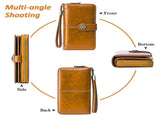 Leather Wallet Women Rfid Blocking Large Capacity, Zip Around Long Wallet - Pu Phone Clutch Purse, V1189-LWWAL-20260325-00082