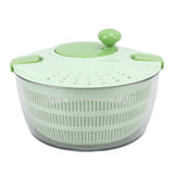 Salad Spinner Plastic Time Saving Fast Mixing Washable Rotatable Veggie Washer for Kitchen Green V1294-YM0703-3118230005511