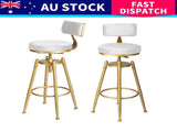 Levede 4x Bar Stools Swivel Kitchen Bar Chair White BR1042-2-WHX2