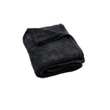 Super Soft Coral Fleece Large Throw Rug Charcoal V442-ATX-THROW-SOFTCORAL-CHARCOAL-RE