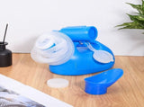 Portable Female Urinal Leak Prevention Bottle Shape Plastic Blue 1 Set V1192-AZ-W-30624