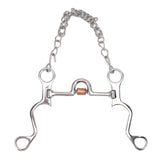 120mm Horse Mouth Snaffle with Chain Stainless Steel Horse Bit for Equestrian Training Equipment V1294-YM3111220273811-0421