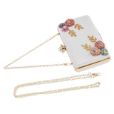 Clutch Purses For Women Wedding White PU 1Set Cash Storage V1370-AZ4-14888