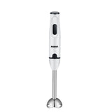 NIRVA Hand Blender, 400W hand blender, 2 blade immersion blender, low noise stick blender, milk V1102-753-16387-WHT-ASETOFPLASTIC
