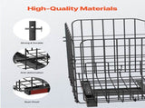 Scooter Rear Basket, Folding Metal Wire Basket, Heavy Duty & Spacious Cargo Basket, Works with V952-CKHXJSSZWNCKSKD1LV0