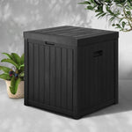 Gardeon Outdoor Storage Box 195L Bench Seat Garden Deck Toy Tool Sheds OSB-195L-BK