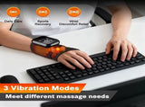 Black 2-piece Electric Heating Wrist Massager with and Hot Compress - 3 Heat Levels, 3 V888-ELOSUNG50618