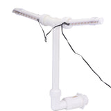 Solar Pool Fountain Dual Head with Adjustable Waterfall LED Lights Remote Control, 2/4/6H Auto Off V1294-YM0901-3111250074811
