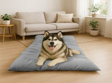 Extra Large Summer Cooling Mat for Dogs and Cats, Ultra Soft Thick Polyester Pet Bed Pad with V1341-ZY-UCYWV8JL-GREY-XL