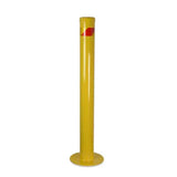 Maxisafe Bollard with Reflective Strip 900mm x 90mm Yellow/Red Steel BSB792 V1202-V1-MXSBSB792