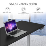 FORTIA Sit To Stand Up Standing Desk, 150x68cm, 72-118cm Electric Height Adjustable, 50kg Rated, V219-ADKSSTFO5KSA