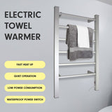 Pronti Heated Towel Rack Electric Bathroom Towel Rails Warmer 100W - Silver PTR-EVA-100-SL