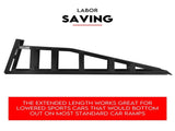 Heavy Duty Car Ramp Set 2000kg Low Profile Car Service Ramps 2x V379-CARRAMPPAI