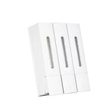 Wall Mounted Shampoo Conditioner Dispenser 1200ml 3 Chamber Shower Soap Dispenser for Bathroorm V1294-YM0901-3112250043511