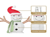 Jingle Jollys Christmas Lights 97cm Snowman 80 LED Decorations XMAS-MOT-SNOW-3FT-MC