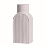 White Ceramic Vase Set of 2Square Vase Rustic Home Decor Minimalist Nordic Boho Style for Living V1192-AZ-W-15846