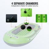 Inflatable Boat, 2-Person Inflatable Fishing Boat, Strong PVC Portable Boat Raft Kayak, Includes V952-YCK2RK0000004FUE8V0