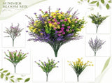 Large Popcorn Bucket for Summer Artificial Flower Arrangement Reusable Plastic Movie Night Snack V1192-AZ-W-24189