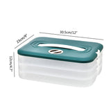 Refrigerator Food Shelf Dumpling Storage Box 3 Layered Stackable Food Storage Box Tray Container V1294-YM0523-10342931