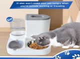 Automatic Pet Feeder and Water Bowl for Dogs and Cats - Grey - 1 Piece V1258-DP02-BOL-552