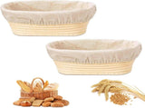 2 pieces - Bread basket - Small basket - Oval bread basket - sourdough V1188-MS101-02660-1