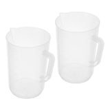 White Plastic Measuring Cups Set, 3000ml Capacity, Accurate Transmission Fluid Measurement, and Easy V1369-AZ3-W-14530