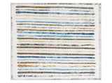Marlow Floor Rug Short Pile Washable Carpet Soft Plush Non Slip Stripe 200x230 FR2039-200X230