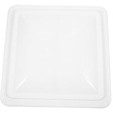 White Trailer and RV Roof Vent Cover with Modern Style, and Easy Installation V1192-AZ-W-34358